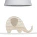Pendente Geométrico Retângulo Elefante Branco Quarto Bebê Infantil Unissex