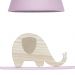 Pendente Geométrico Retângulo Elefante Rosa Quarto Bebê Infantil Menina
