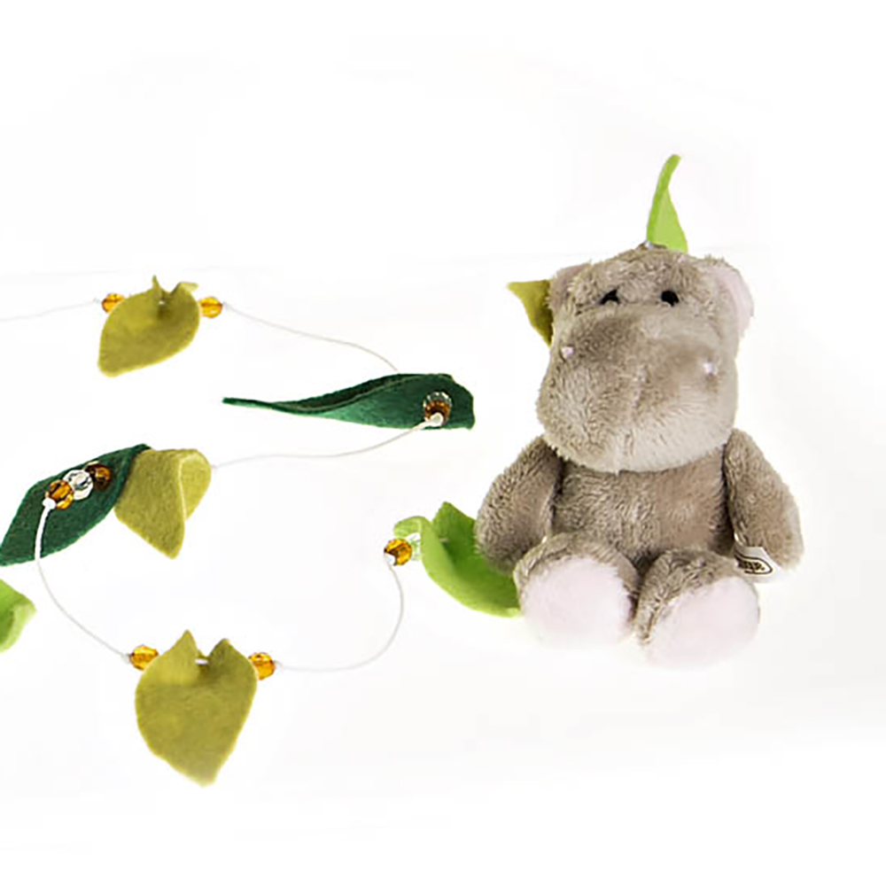 Pingente De Cortina Floresta Hipopótamo Quarto Bebê Infantil Menina Menino (Unidade)