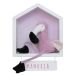 Porta Maternidade Casinha Flamingo Quarto Bebê Infantil Menina