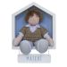 Porta Maternidade Casinha Menino com Blusa de Crochê Quarto Bebê Infantil
