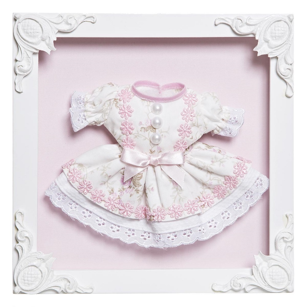 Quadro Com Acrílico Menina Vestido Quarto Bebê Infantil Menina