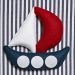 Quadro Decorativo Barco Quarto Bebê Infantil Menino