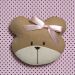 Quadro Decorativo Cara Da Ursa Quarto Bebê Infantil Menina