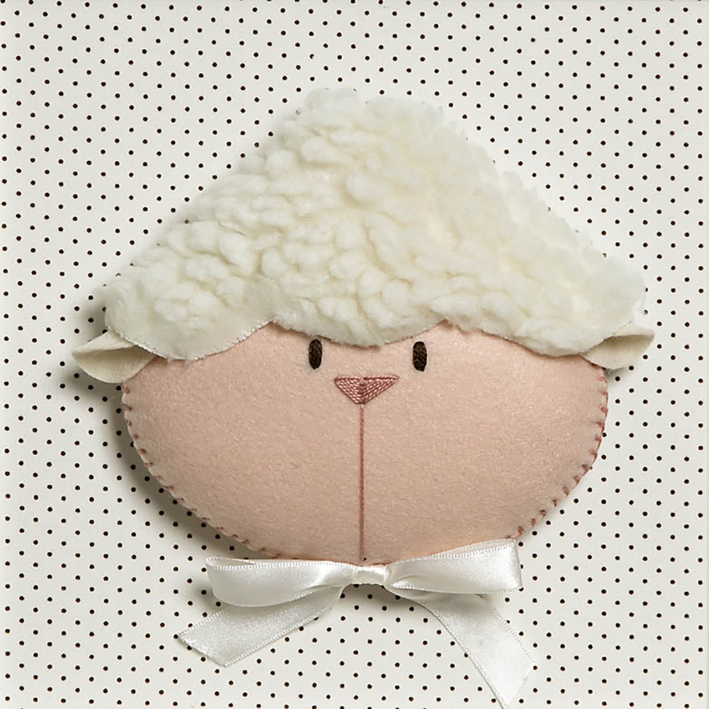Quadro Decorativo Cara De Ovelha Quarto Bebê Infantil Menina Menino