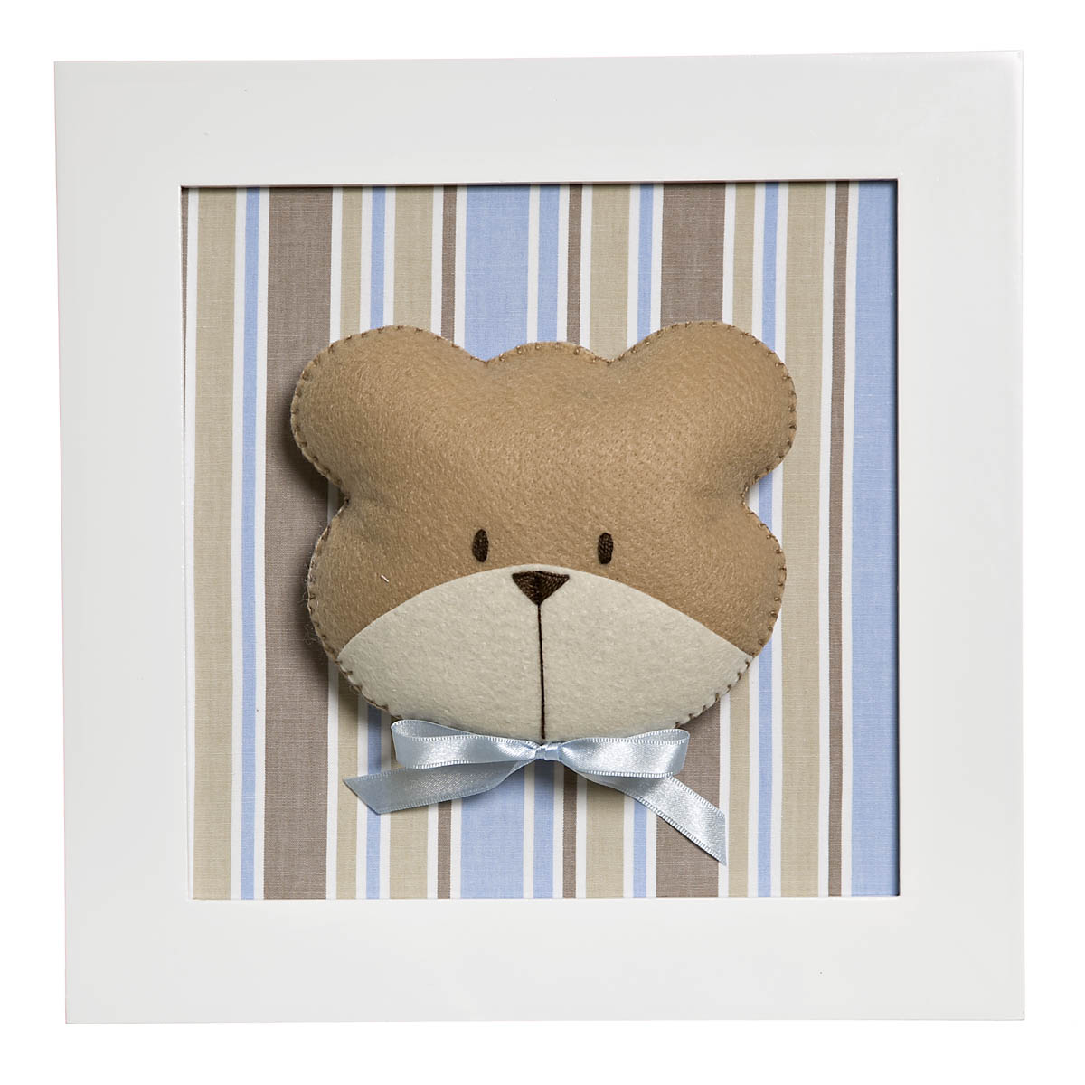 Quadro Decorativo Cara Do Urso Quarto Bebê Infantil