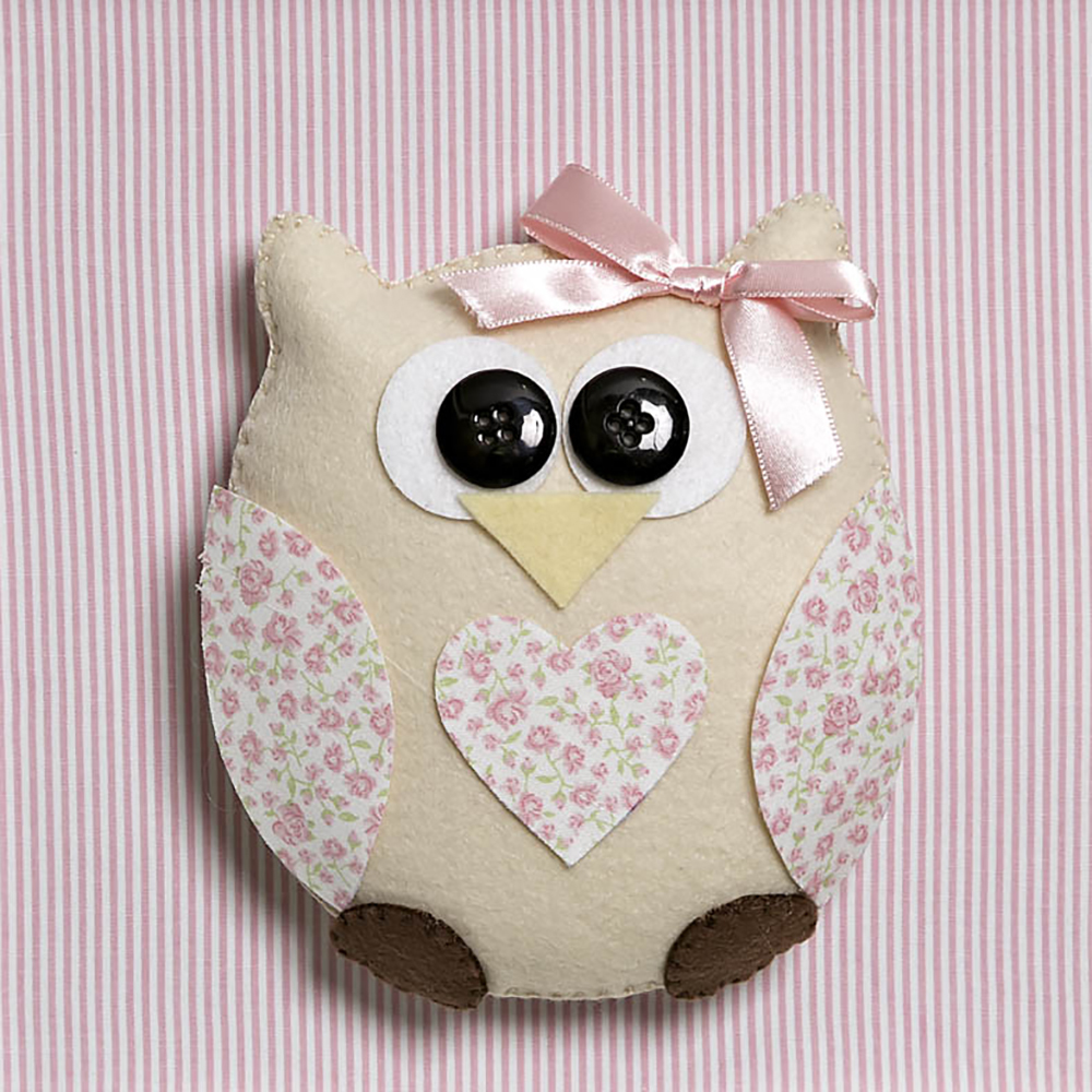 Quadro Decorativo Coruja Rosa Quarto Bebê Infantil Menina