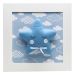 Quadro Decorativo Estrela Com Carinha Azul Quarto Bebê Infantil Menino