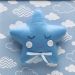 Quadro Decorativo Estrela Com Carinha Azul Quarto Bebê Infantil Menino