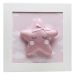 Quadro Decorativo Estrela Com Carinha Rosa Quarto Bebê Infantil Menina