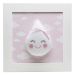 Quadro Decorativo Gota Com Carinha Rosa Quarto Bebê Infantil Menina
