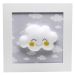 Quadro Decorativo Nuvem Com Carinha Cinza Quarto Bebê Infantil Menina Menino