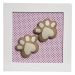 Quadro Decorativo Patinhas De Ursa Quarto Bebê Infantil Menina