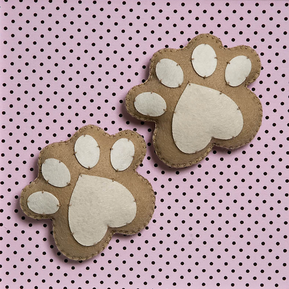 Quadro Decorativo Patinhas De Ursa Quarto Bebê Infantil Menina