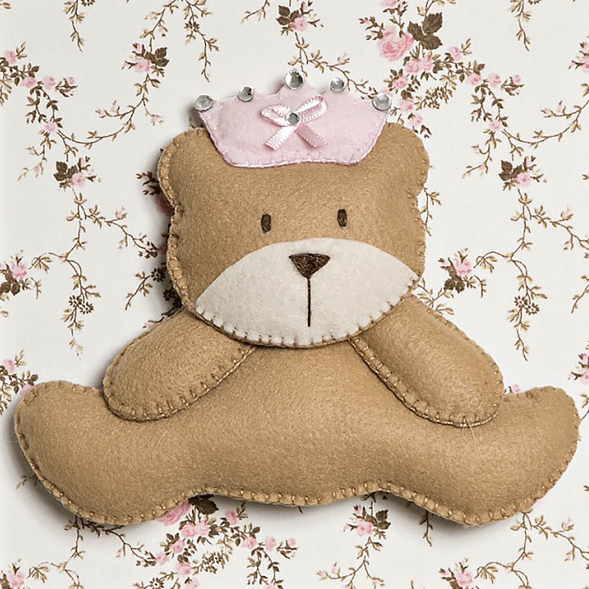 Quadro Decorativo Ursa Princesa Quarto Bebê Infantil Menina
