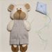 Quadro Decorativo Ursinho Com Pipa Quarto Bebê Infantil Menino