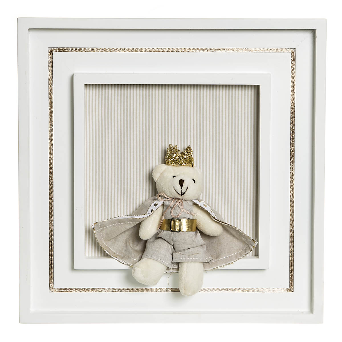 Quadro Príncipe Com Coroa E Capa Quarto Bebê Infantil