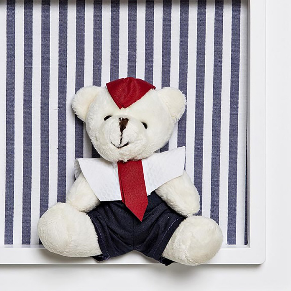 Quadro Príncipe Ursinho Marinheiro Quarto Bebê Infantil Menino