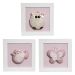 Trio De Quadros Jardim Quarto Bebê Infantil Menina