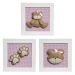 Trio De Quadros Ursa Quarto Bebê Infantil