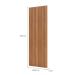 Painel Ripado Decorativo Paris 183x90 Freijó