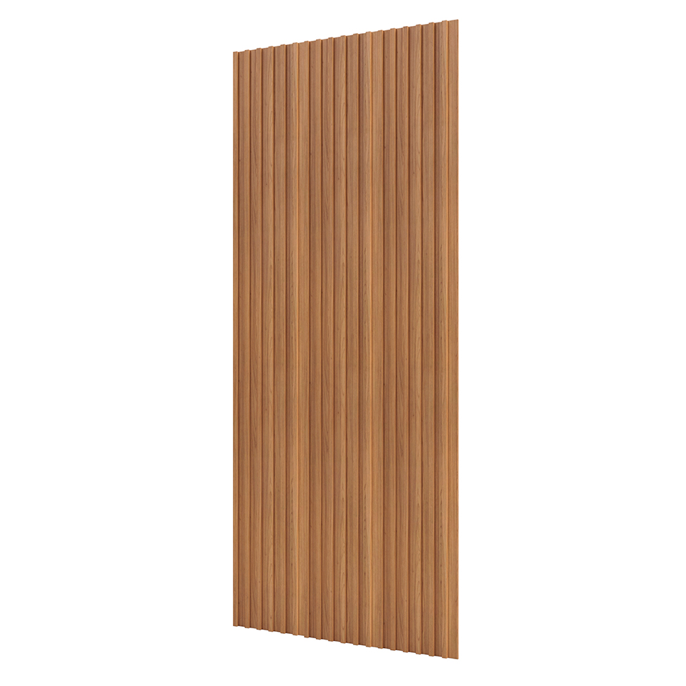 Painel Ripado Decorativo Paris 250x134 Freijó