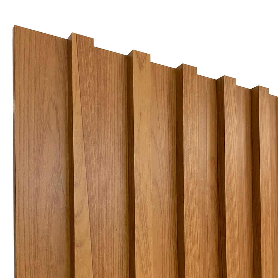 Painel Ripado Decorativo Paris 250x134 Freijó