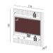 Painel para TV até 65 Polegadas Kira com LED 2 GV Freijó e Off White 178 cm