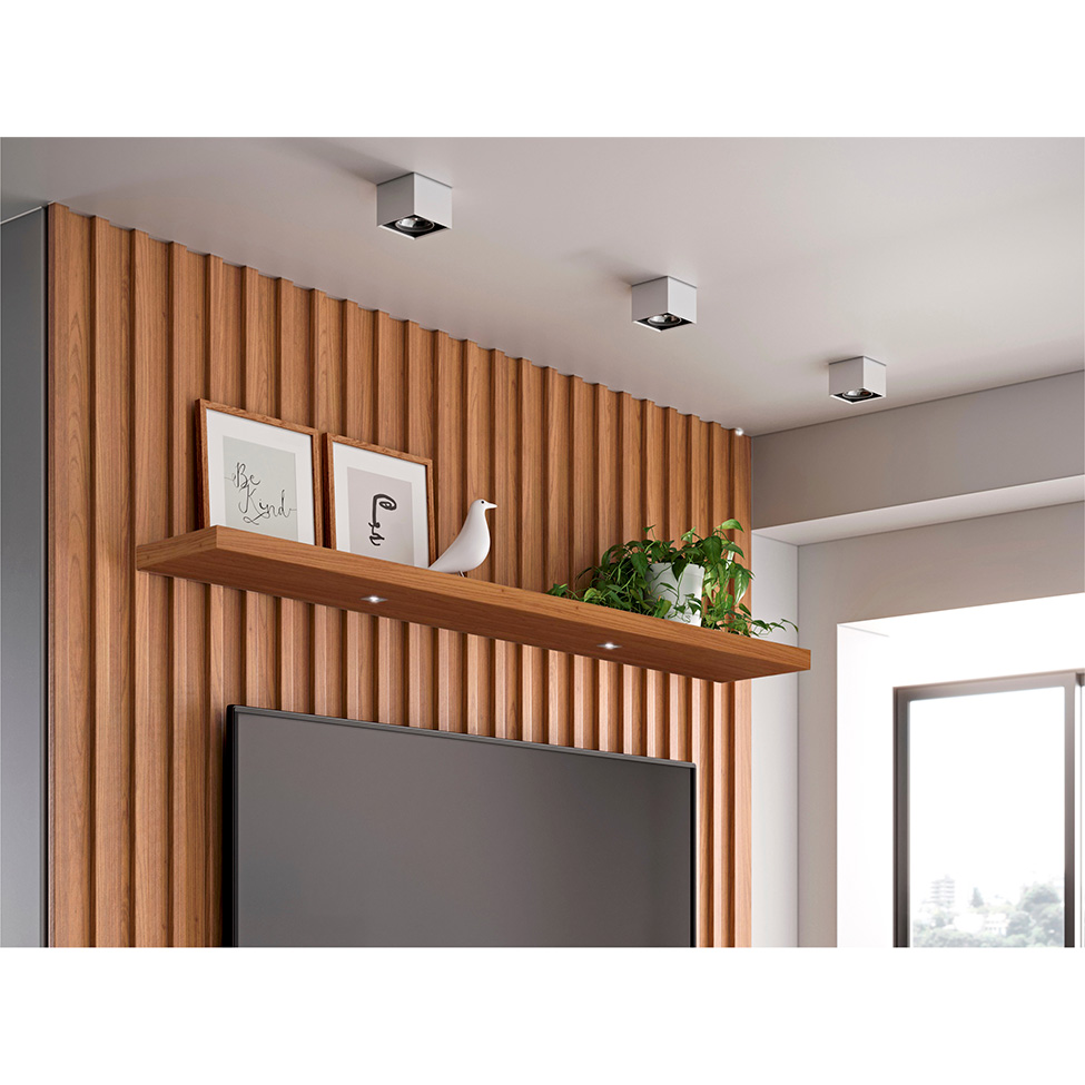 Prateleira Kira com LED Freijó 150 cm