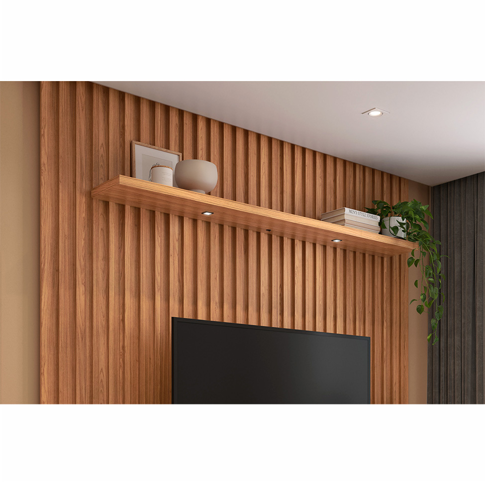 Prateleira Kira com LED Freijó 180 cm