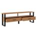 Rack Pernambuco 2 GV Freijó e Preto 180 cm