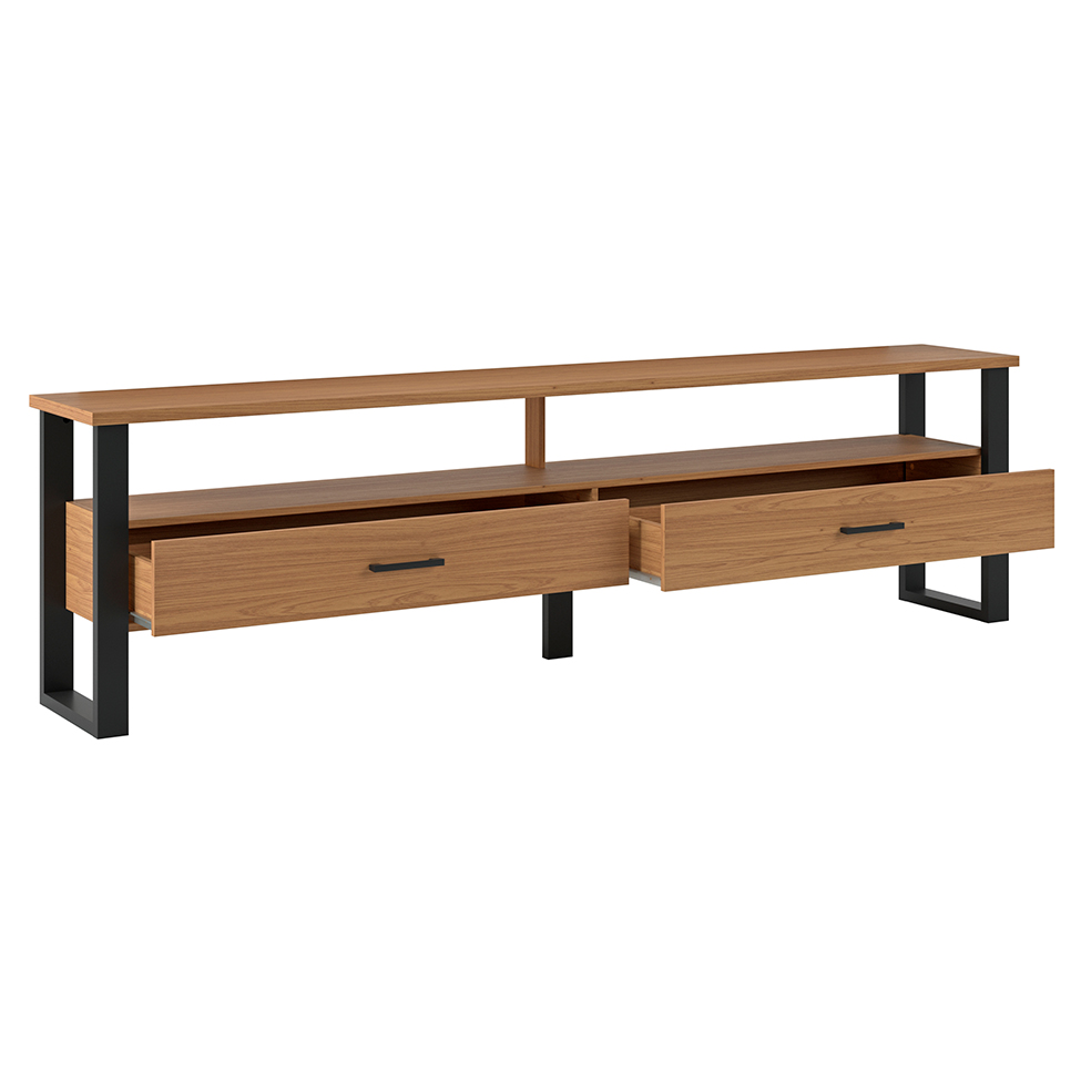 Rack Pernambuco 2 GV Freijó e Preto 220 cm