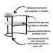 Kit 02 Poltronas Ohio Braço Madeira Linho Marfim Estrutura Preto