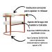 Kit 02 Poltronas Ohio Linho Bege Estrutura Bronze