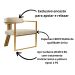 Kit 02 Poltronas Oregon Linho Bege Estrutura Dourado
