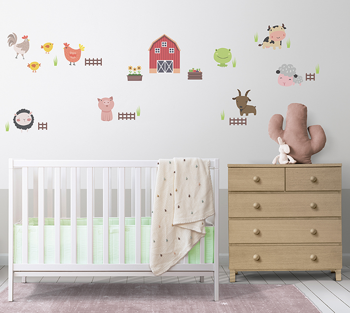 Adesivo de Parede Infantil Fazendinha Feliz - Fazenda