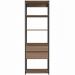 Closet Modulado 60x45x183cm com 5 Prateleiras e 2 Gavetas ProDecor em MDP Montana e Preto