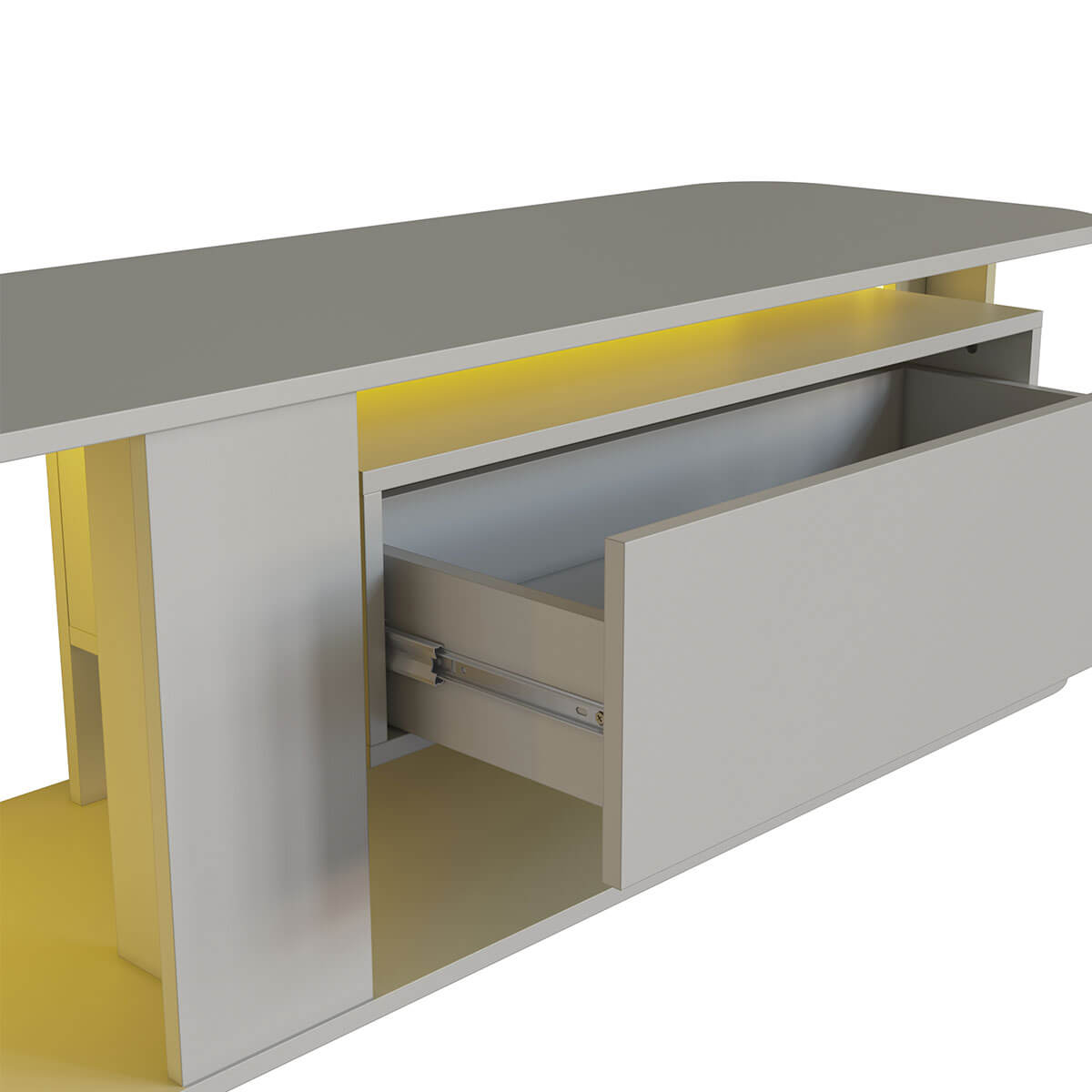 Estante Baixa Rack Tv até 65" 180x45x47cm Gaveta Iluminação RGB RA0180 Arenas