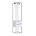 Estante Belga 2 GV com Cabideiro Branca 40 cm