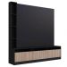 Estante Home e Painel para TV 146cm com 7 nichos e 3 Portas ProDecor Preto Montana