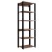 Estante Merlin Preta 183x60 cm