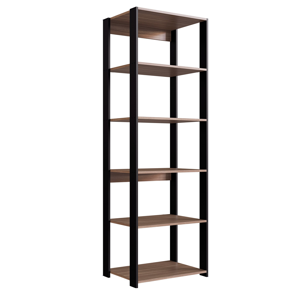 Estante Merlin Preta 183x60 cm
