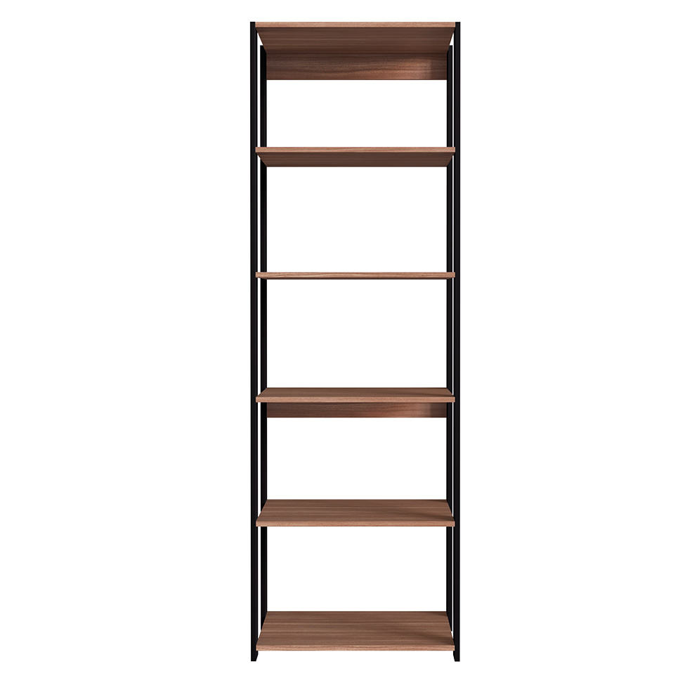 Estante Merlin Preta 183x60 cm