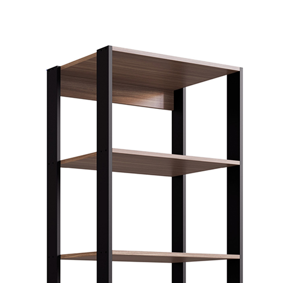 Estante Merlin Preta 183x60 cm