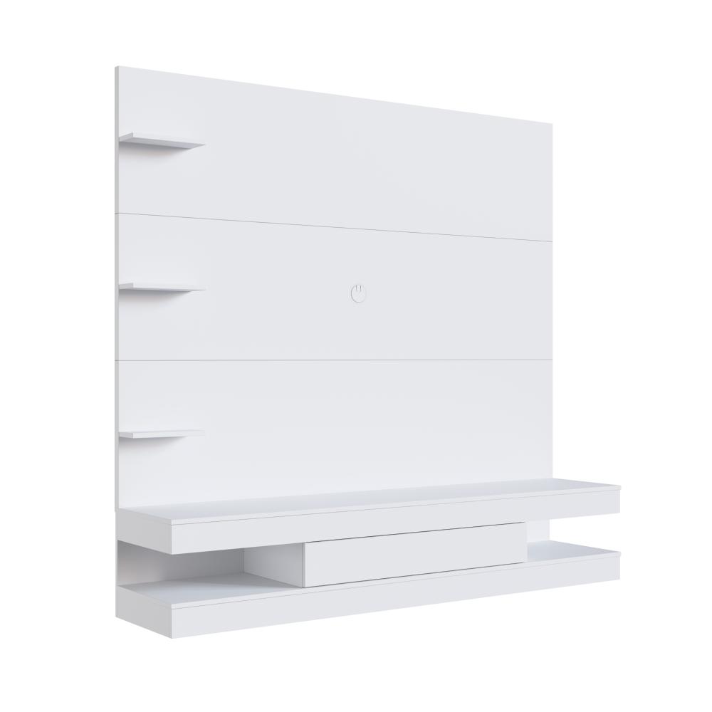 Estante Painel Home 1 Gaveta e 3 Prateleiras para Sala ou Quarto Prodecor PL170 Branca