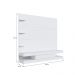Estante Painel Home 1 Gaveta e 3 Prateleiras para Sala ou Quarto Prodecor PL170 Branca