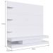 Estante Painel de Tv com Gaveta e Prateleiras para Quartos ou Salas Prodecor Branco