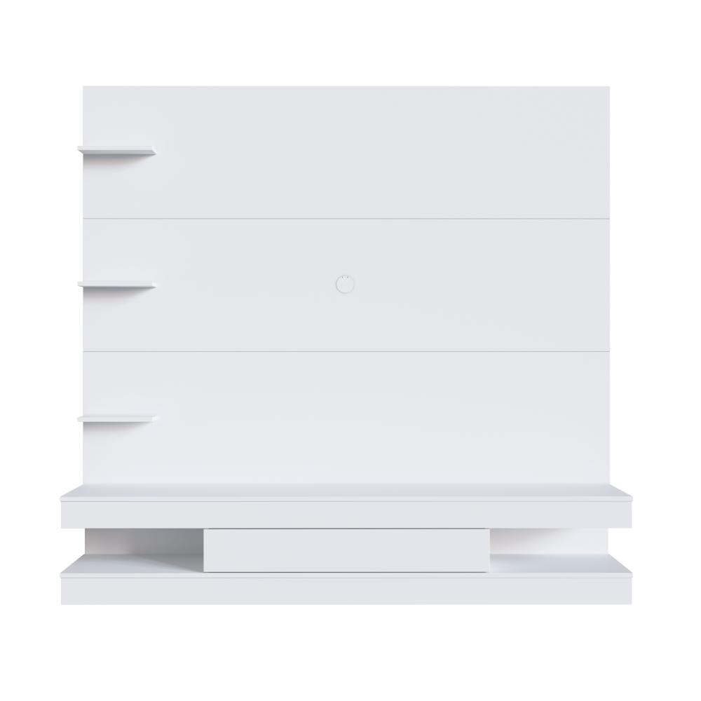 Estante Painel de Tv com Gaveta e Prateleiras para Quartos ou Salas Prodecor Branco