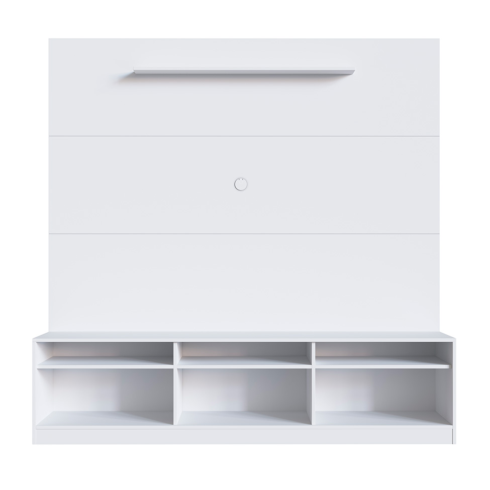 Estante para Home Theater e TV até 50 Polegadas Merlin 3 PT Branca