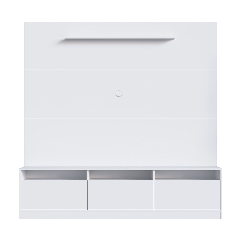 Estante para Home Theater e TV até 50 Polegadas Merlin 3 PT Branca